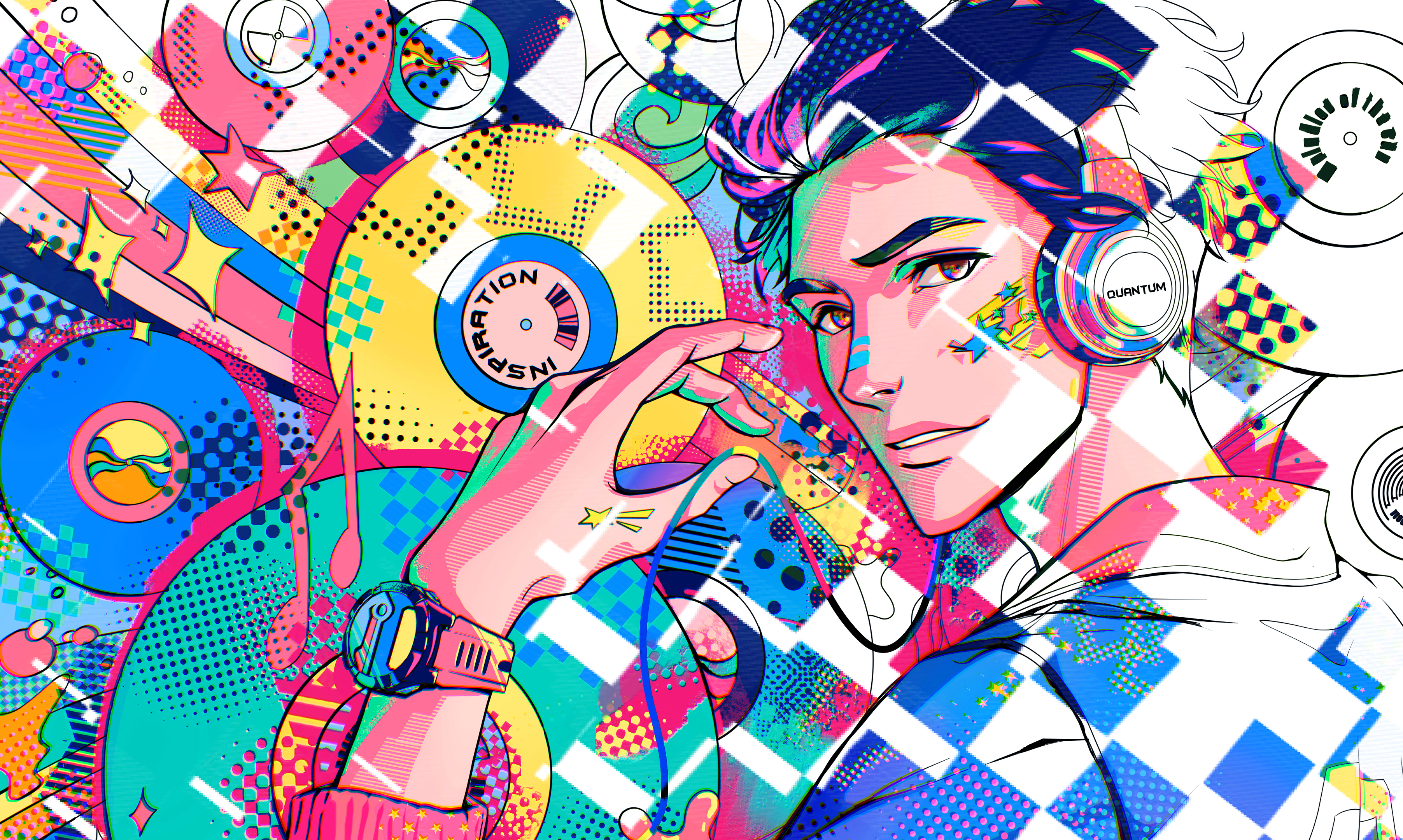 チュートリアル】ポップアート風アニメイラストの描き方