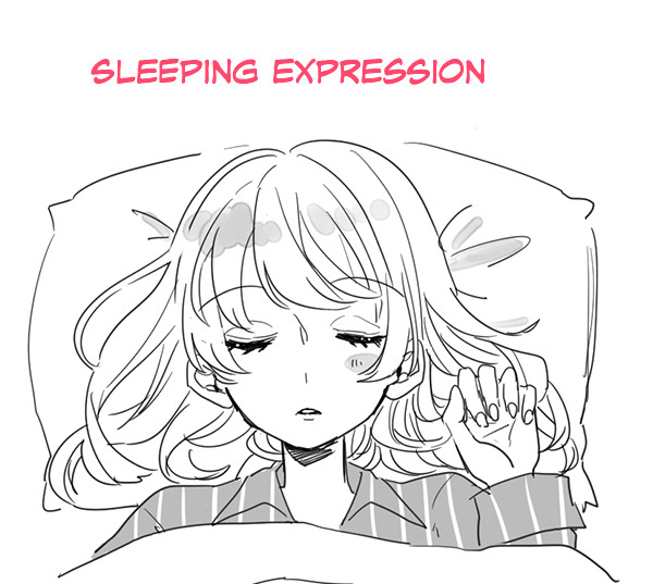 anime sleepy face