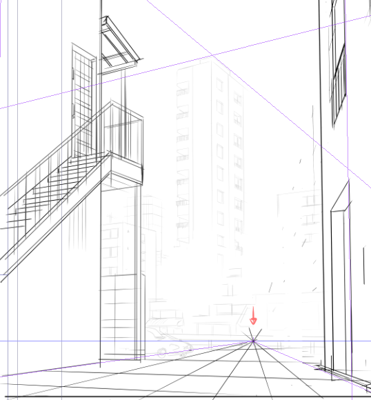 Drafting “How to draw manga styled urban backgrounds from scratch #4” by  Primula_ - Make better art | CLIP STUDIO TIPS