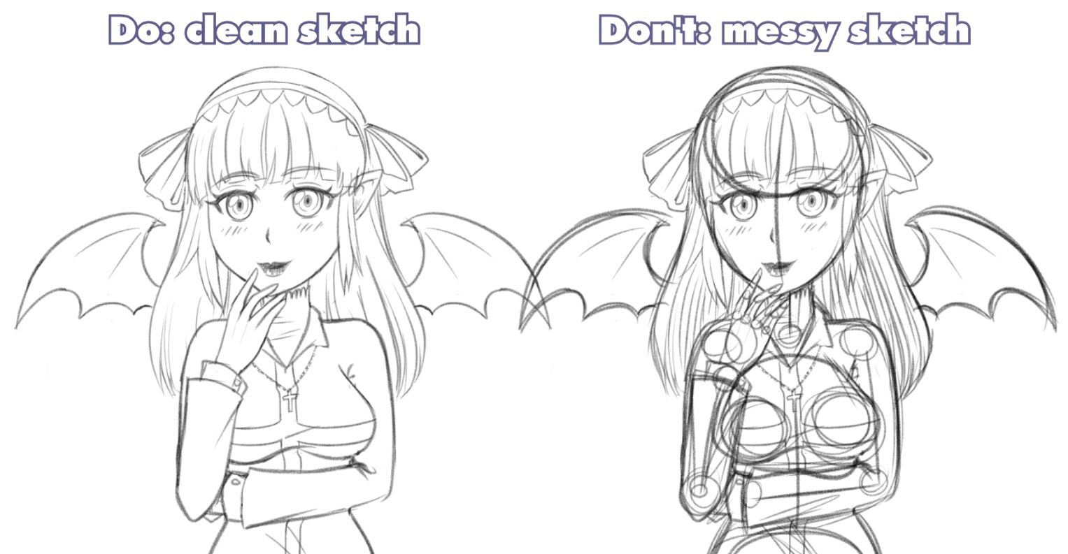 Tips for Drawing Digital Anime Line Art!