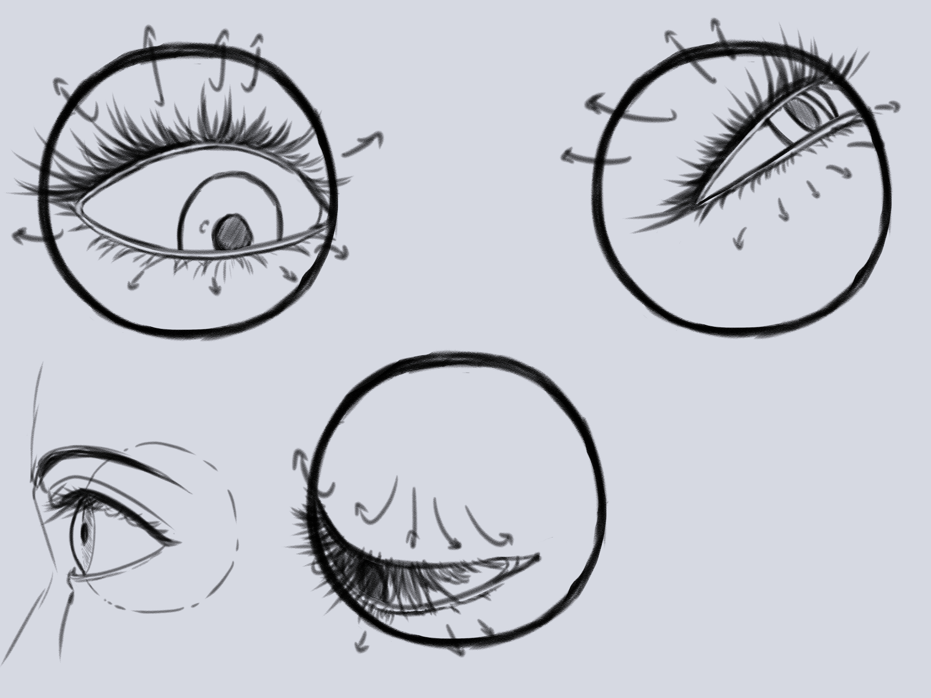 Anime Eyes Drawing Reference