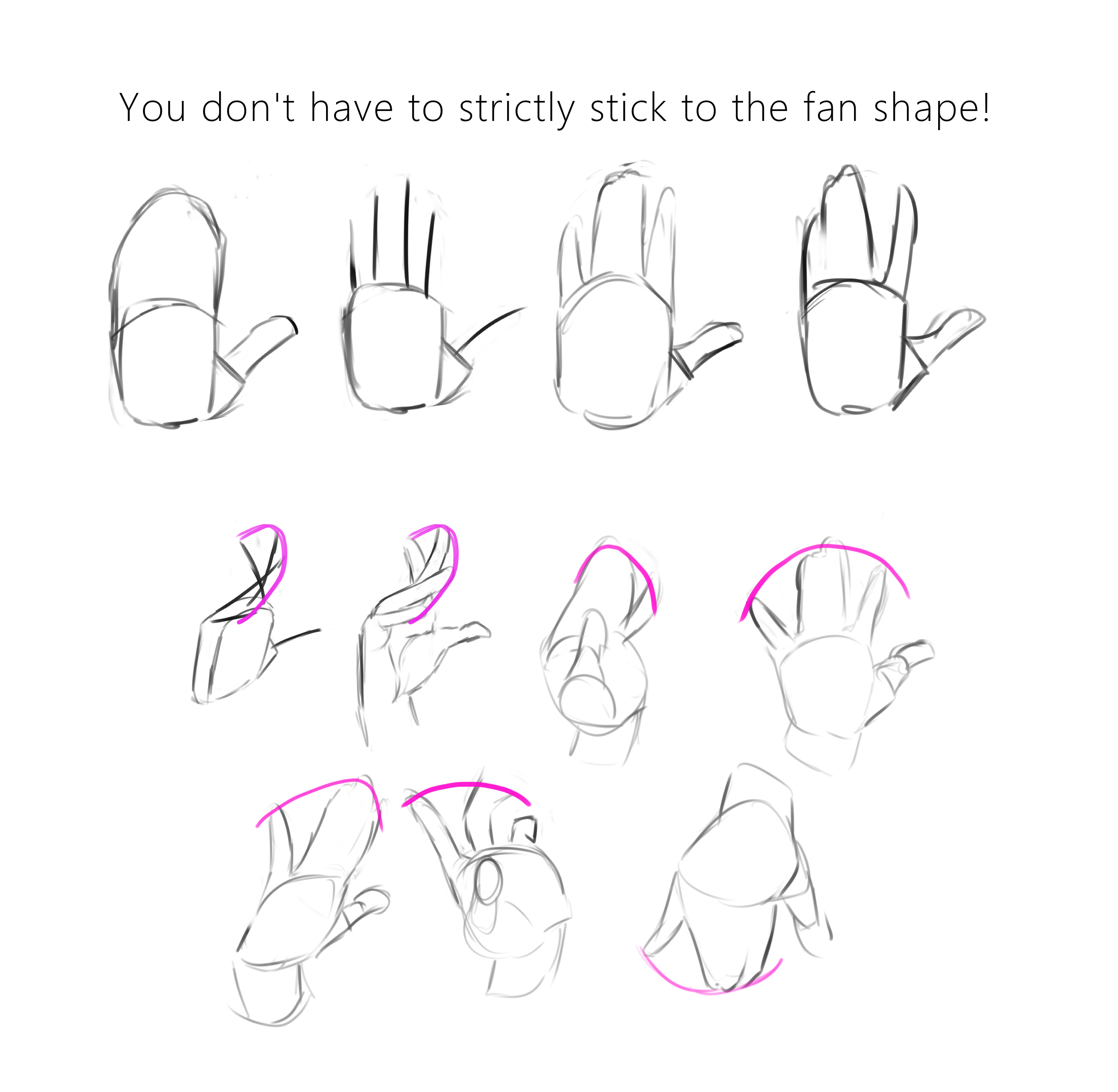 How to Draw Hands  starting with just 3 simple shapes 