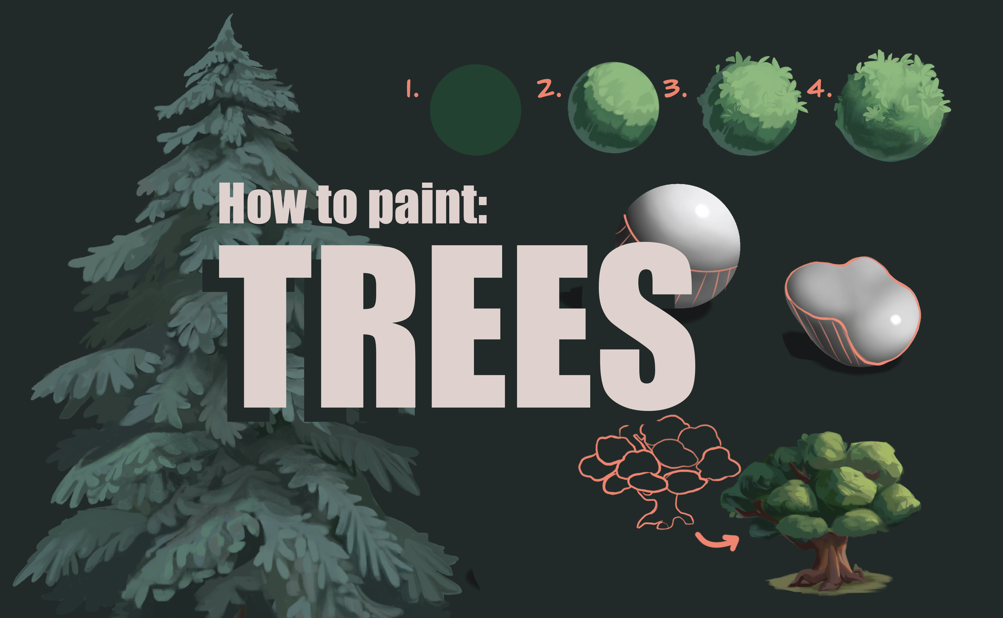 3 Latest Color Schemes with Pine Tree And Deep Forest Green Color