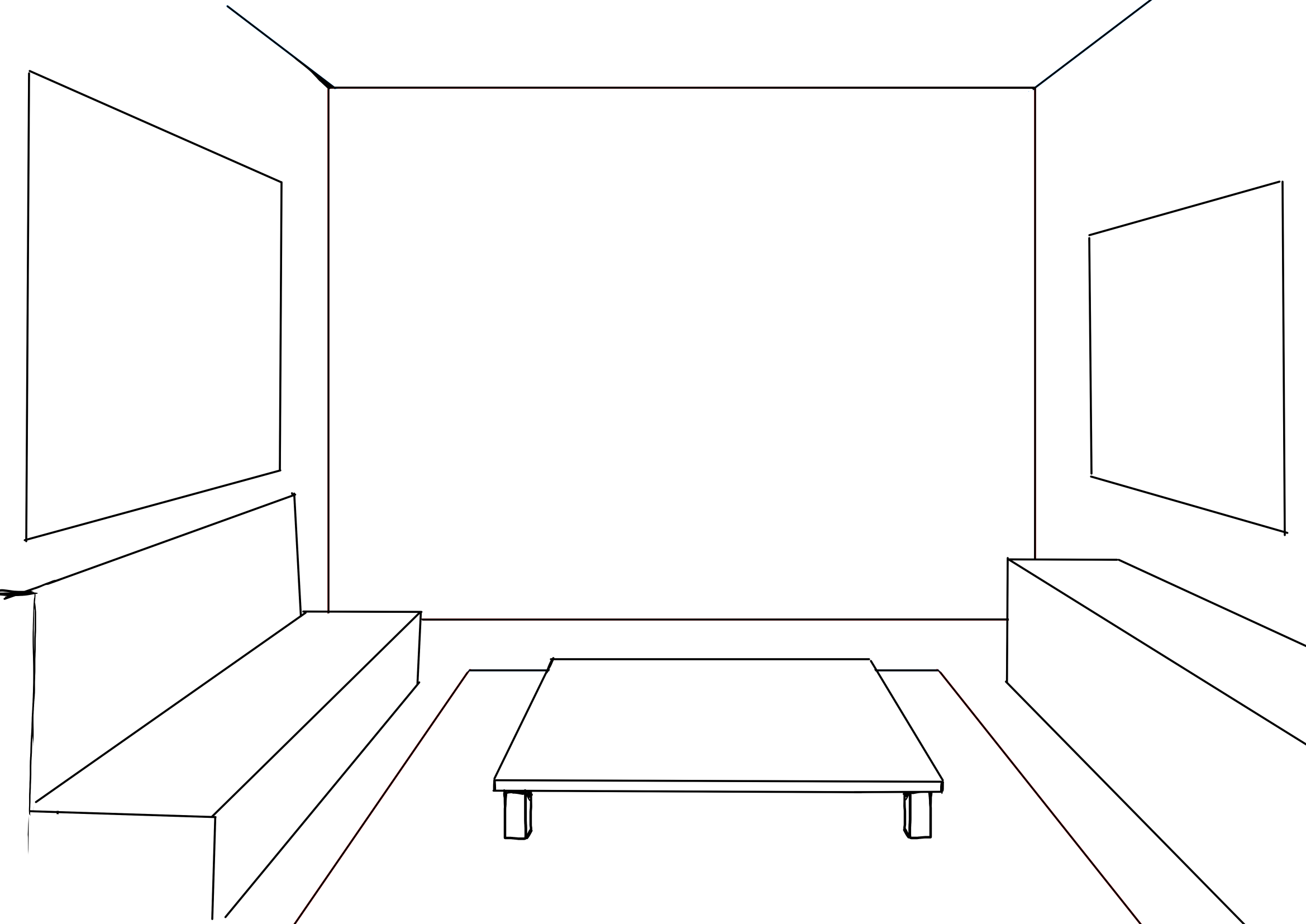 Interior Concept Art With Perspective Rulers Yampuff S Clipstudio