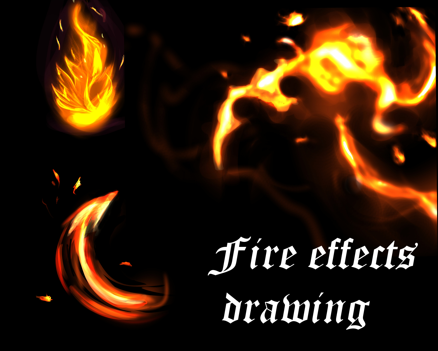 Basic guide on drawing various forms of flame by Cyfuko - Make