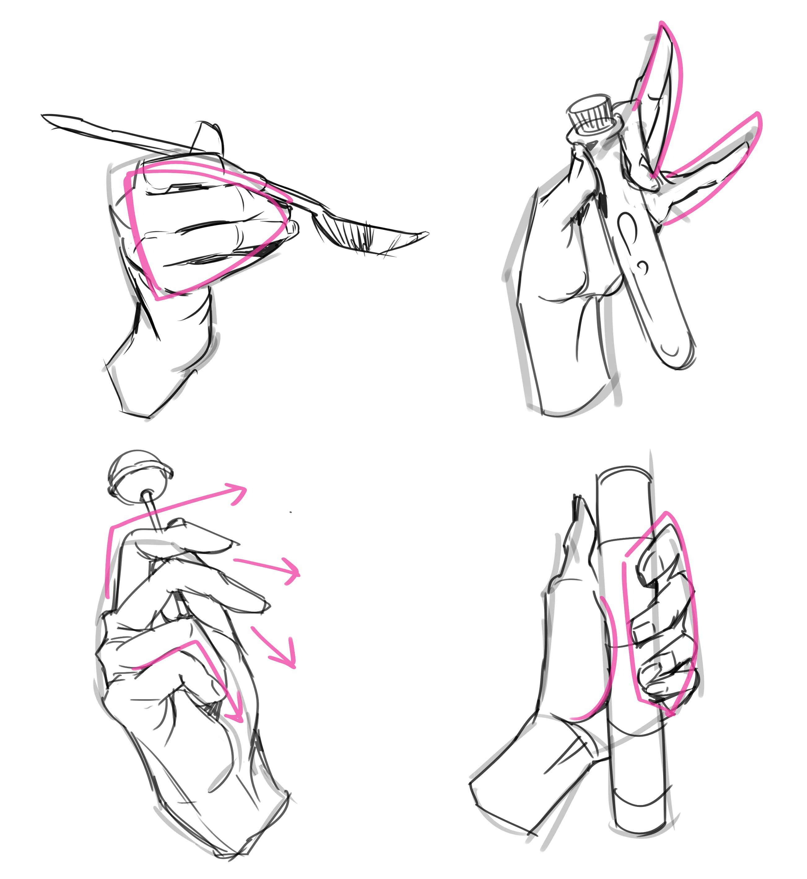 Drawings Of Hands Holding Objects