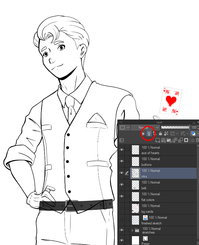 最初の CSP イラストの作成: フラットの配置 