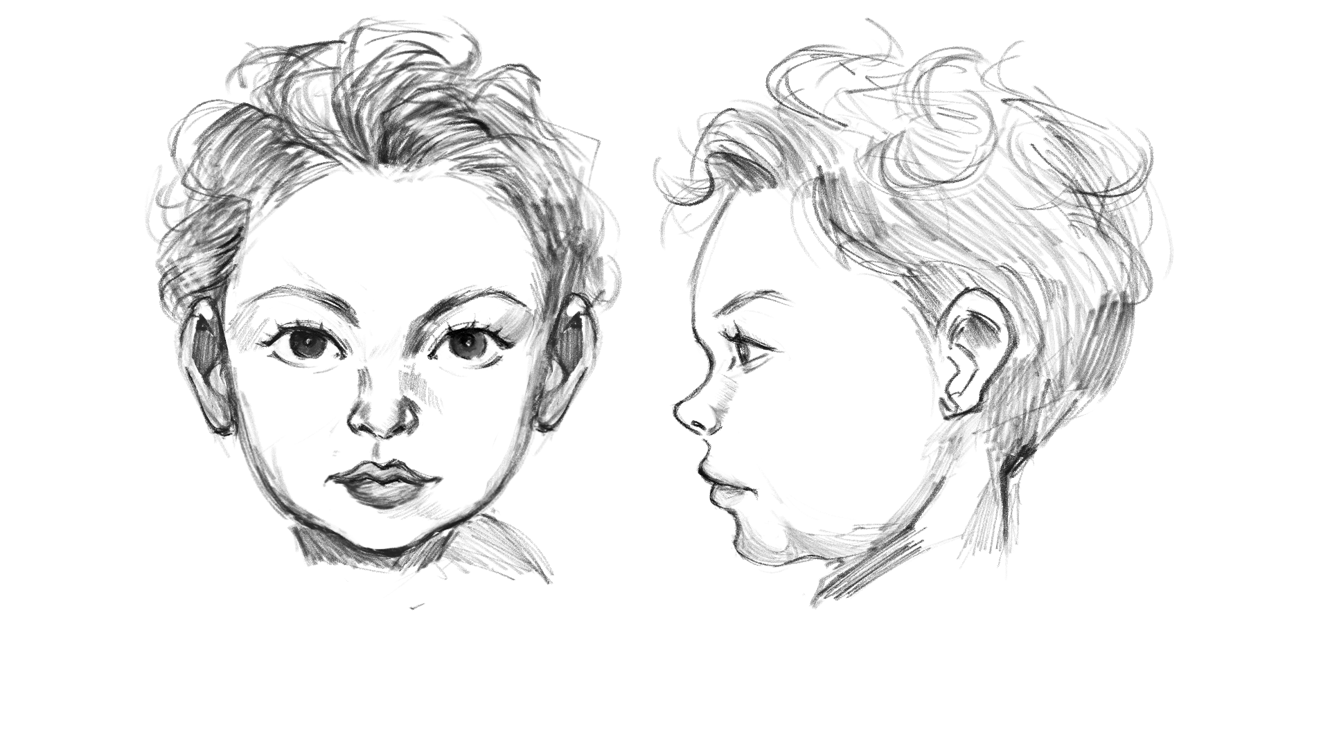 child face drawing