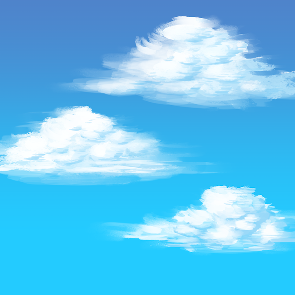 how to draw clouds