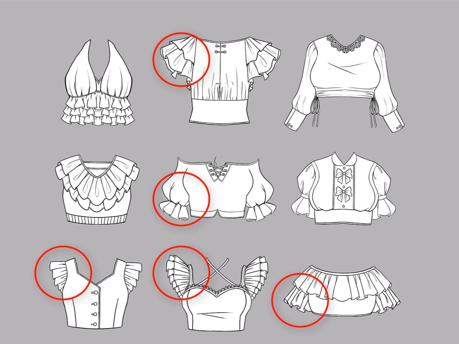 how to draw ruffles