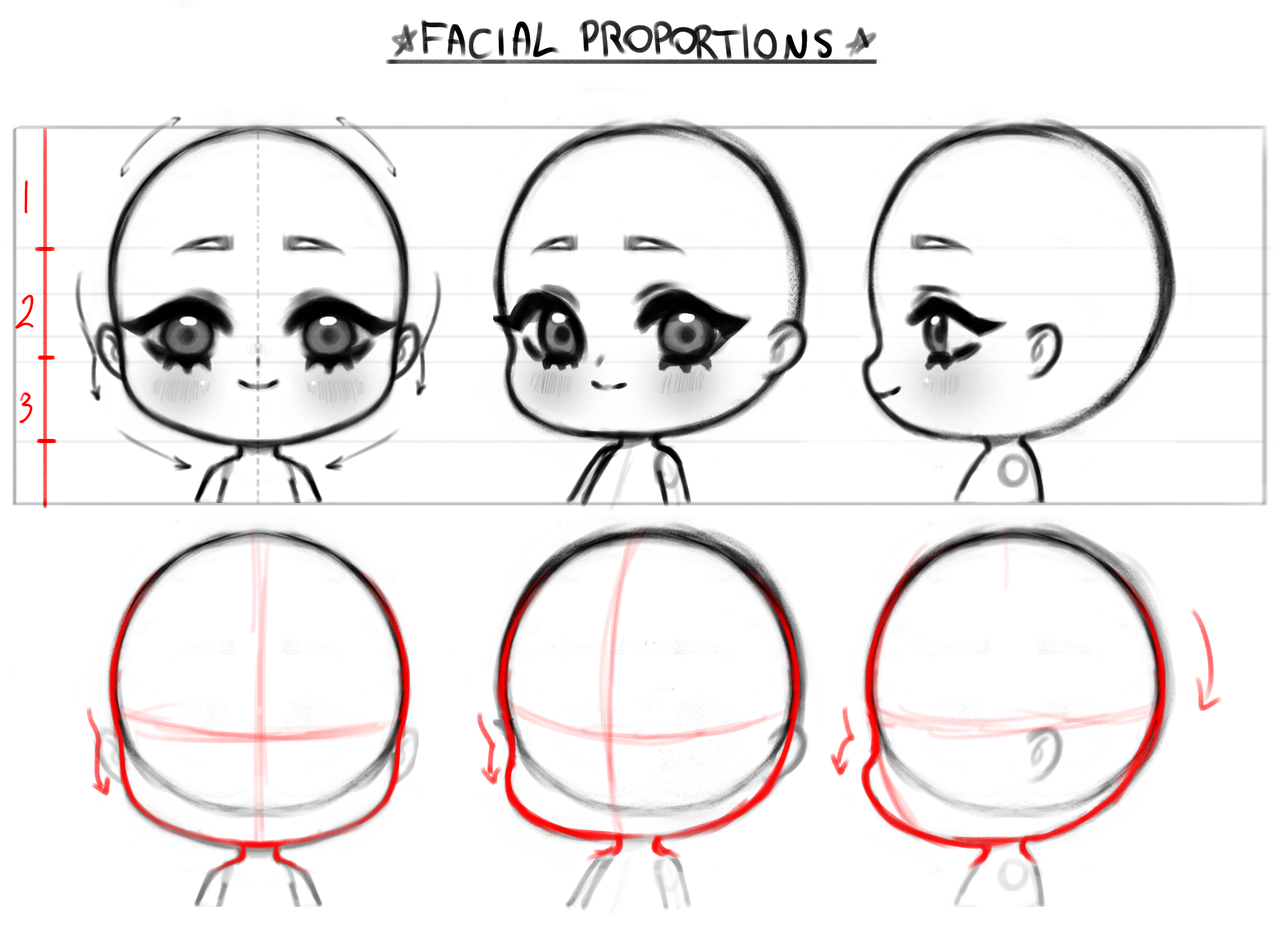 How To Draw Chibi Head