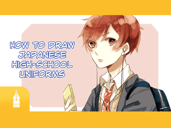 how to draw manga school clothes