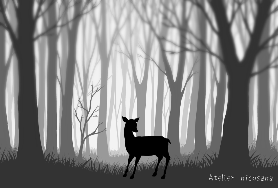 クイックマスクを使って画像を滑らかにぼかす方法 by ニコサナ材料工房 お絵かきのコツ CLIP STUDIO TIPS