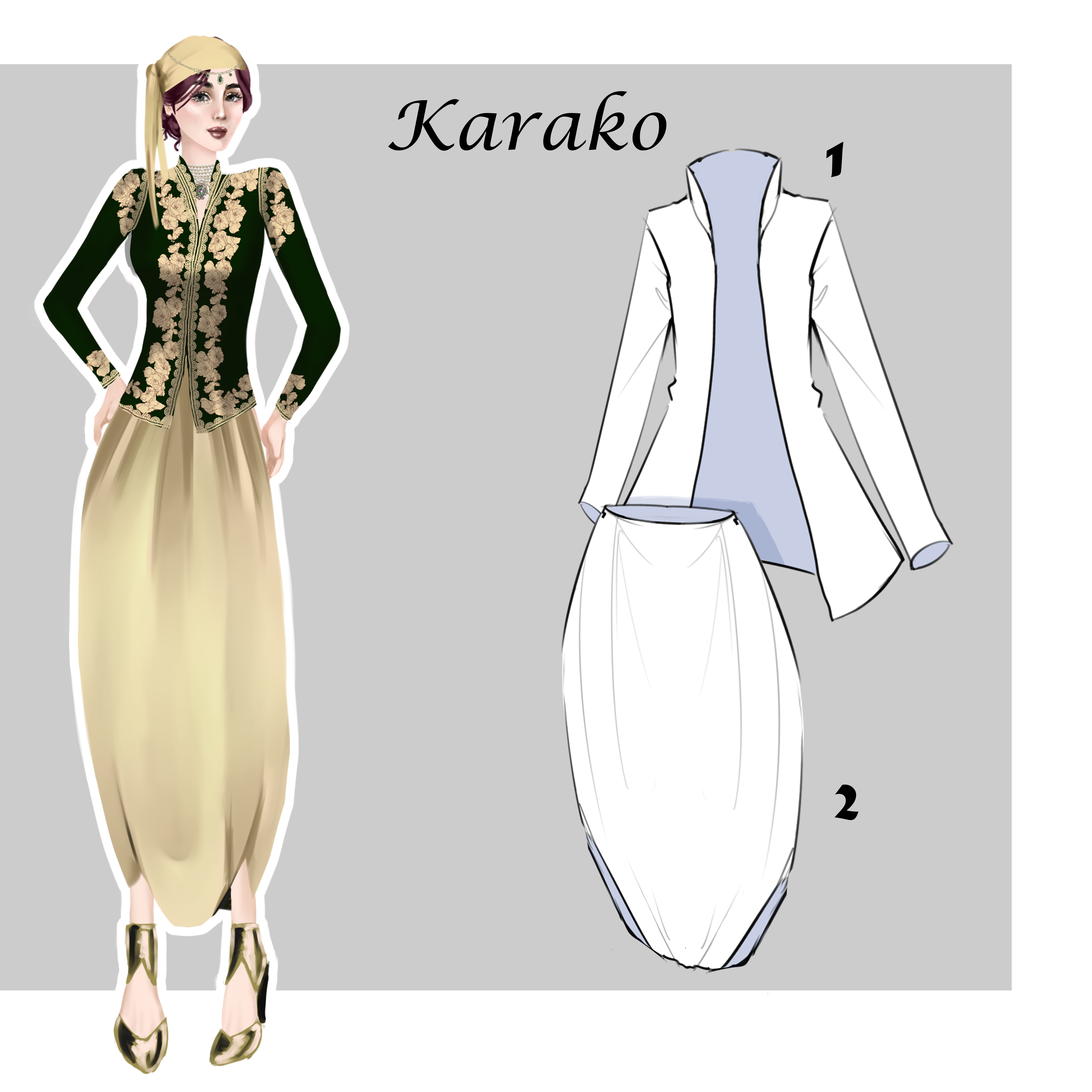 ファッションデザイン：アルジェリアの民族衣装の現代化！ by Mira22