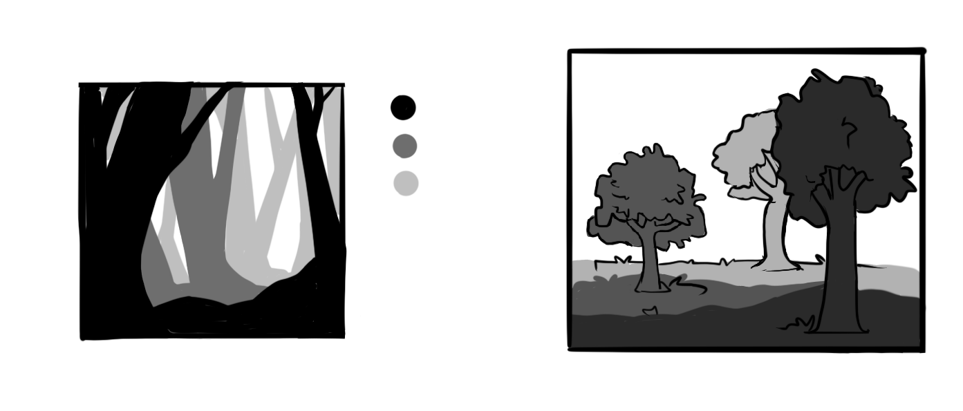 木製フレームのバックライト線画アート