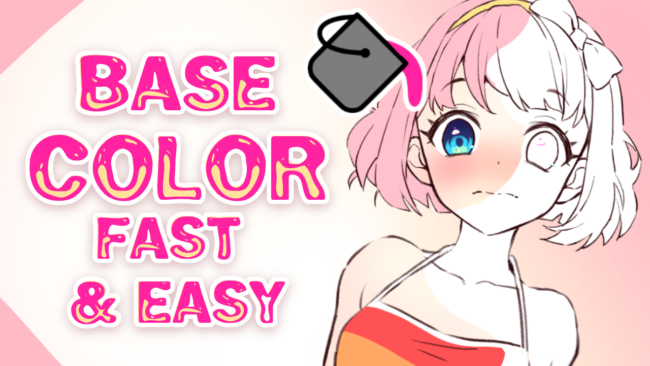 ベースカラーを素早く簡単に塗りつぶす by Neko-Rina - お絵かき