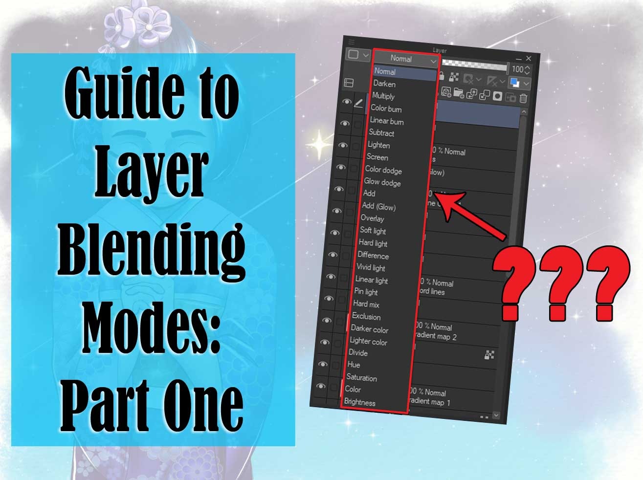 Guide to Blending Modes: Part One “Blending Modes #1” by LizStaley - Make  better art | CLIP STUDIO TIPS